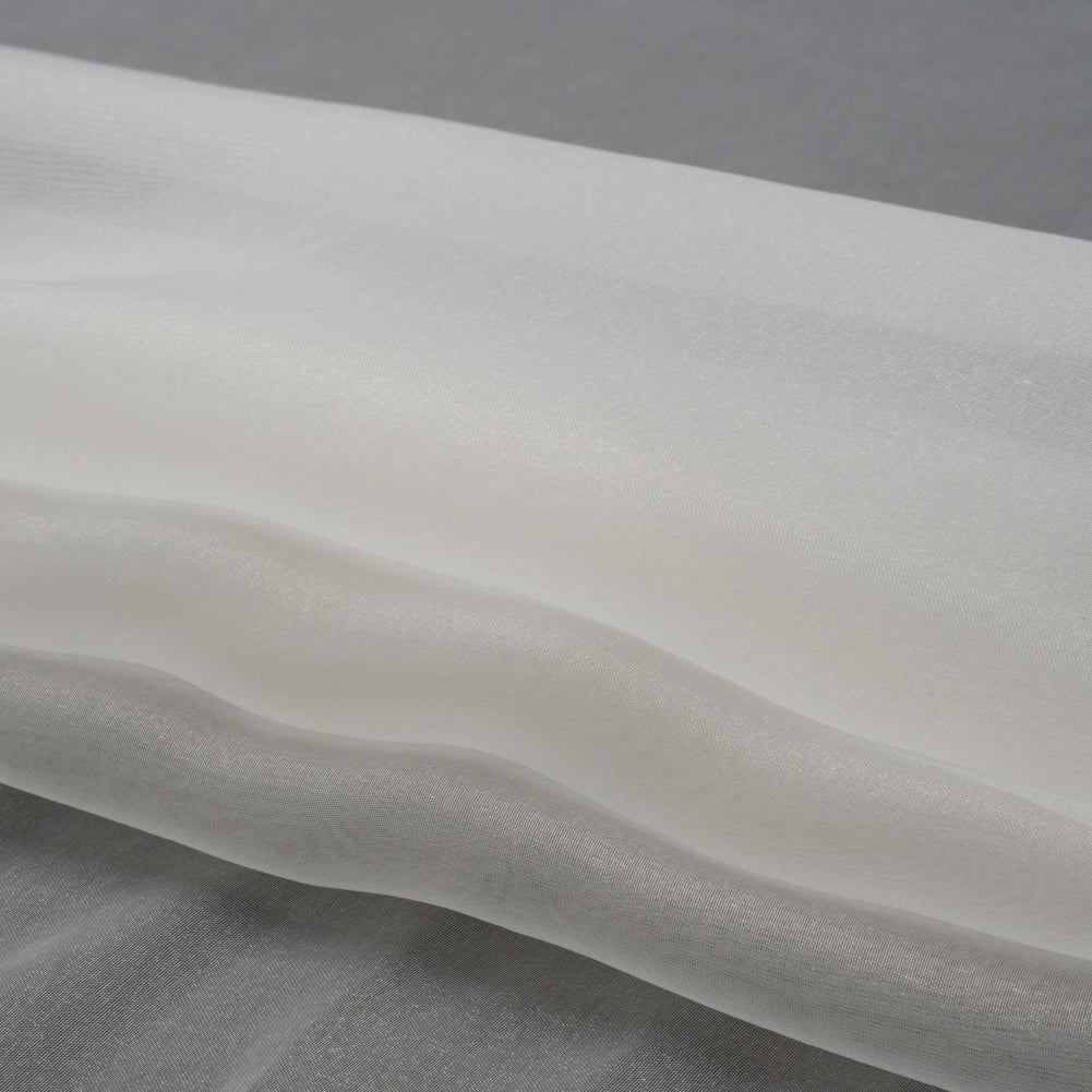 Polyester Organza - Antique White - Luscinia Collection by Mood - Folded Polyester Organza - Antique White - Luscinia Collection by Mood - Folded