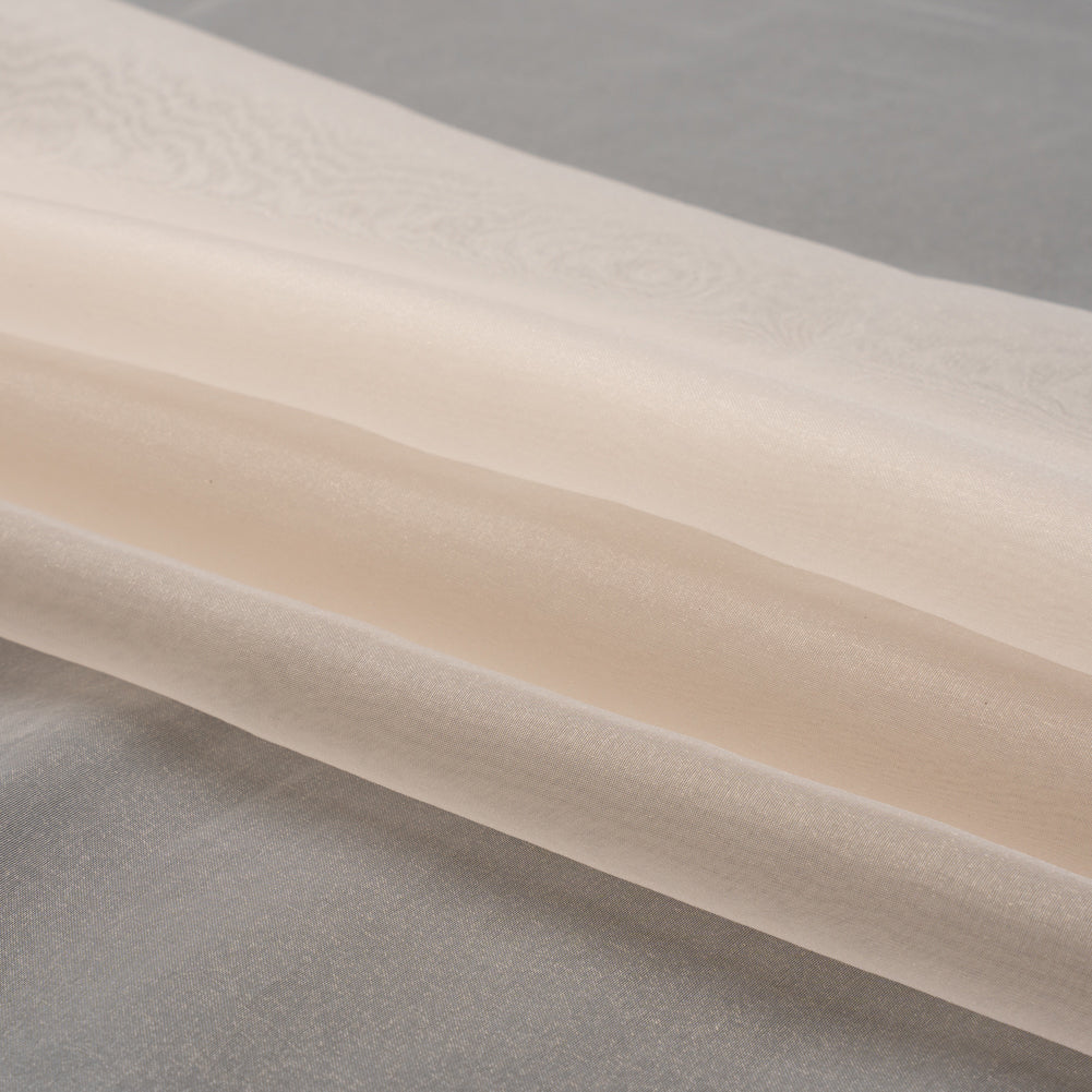 Polyester Organza - Ecru - Luscinia Collection by Mood - Folded Polyester Organza - Ecru - Luscinia Collection by Mood - Folded