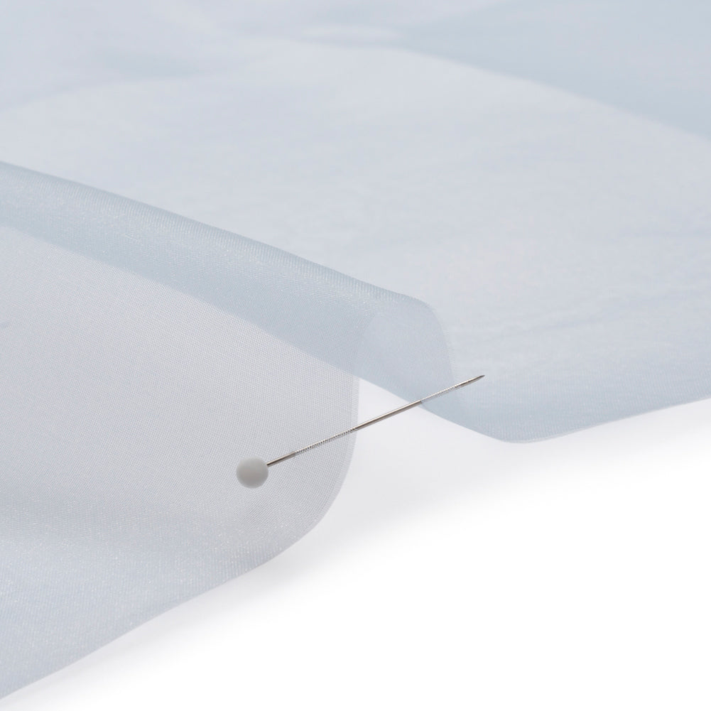 Polyester Organza - Baby Blue - Luscinia Collection by Mood - Detail Polyester Organza - Baby Blue - Luscinia Collection by Mood - Detail