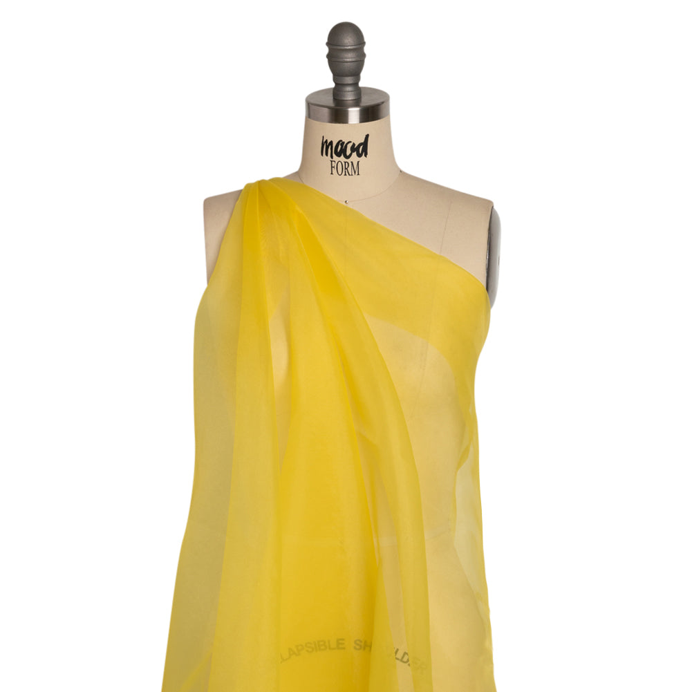 Polyester Organza - Buttercup Yellow - Luscinia Collection by Mood Polyester Organza - Buttercup Yellow - Luscinia Collection by Mood