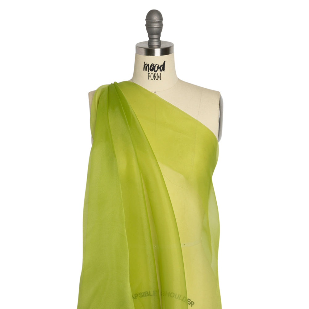 Polyester Organza - Peridot Green - Luscinia Collection by Mood - Drape Polyester Organza - Peridot Green - Luscinia Collection by Mood - Drape