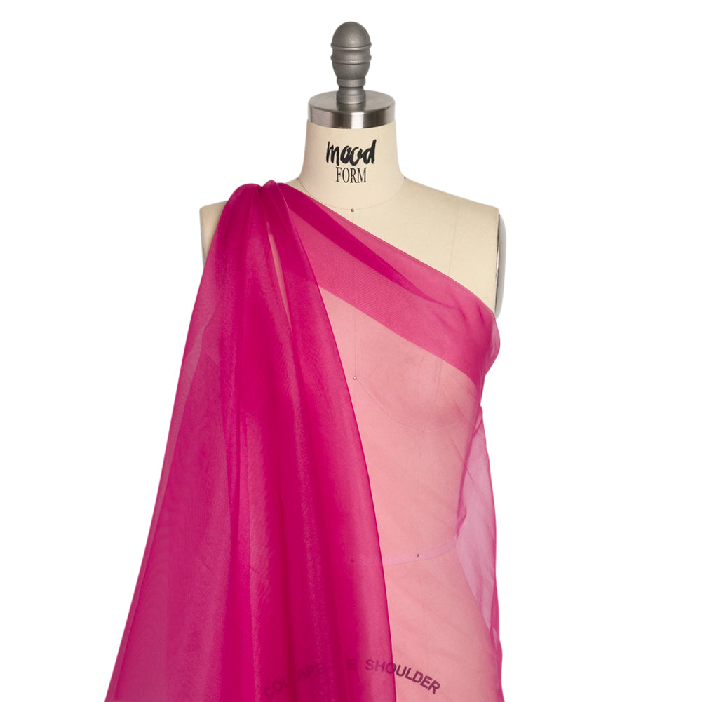 Polyester Organza - Magenta Haze - Luscinia Collection by Mood Polyester Organza - Magenta Haze - Luscinia Collection by Mood