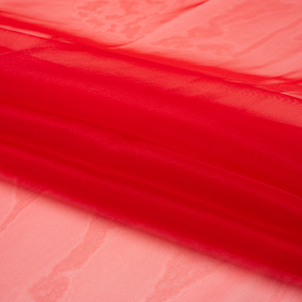 Polyester Organza - Red - Luscinia Collection by Mood - Folded Polyester Organza - Red - Luscinia Collection by Mood - Folded