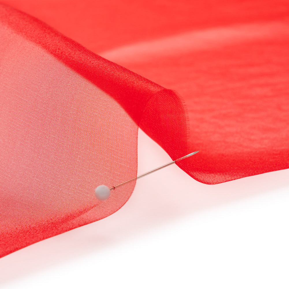 Polyester Organza - Red - Luscinia Collection by Mood - Detail Polyester Organza - Red - Luscinia Collection by Mood - Detail