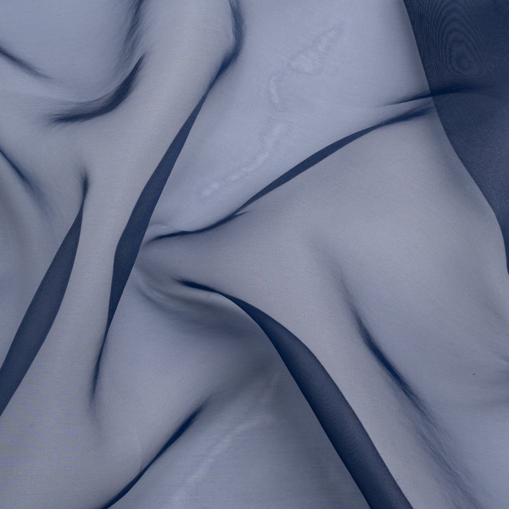 Polyester Organza - Navy - Luscinia Collection by Mood Polyester Organza - Navy - Luscinia Collection by Mood