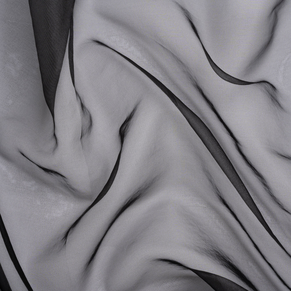 Polyester Organza - Black - Luscinia Collection by Mood Polyester Organza - Black - Luscinia Collection by Mood