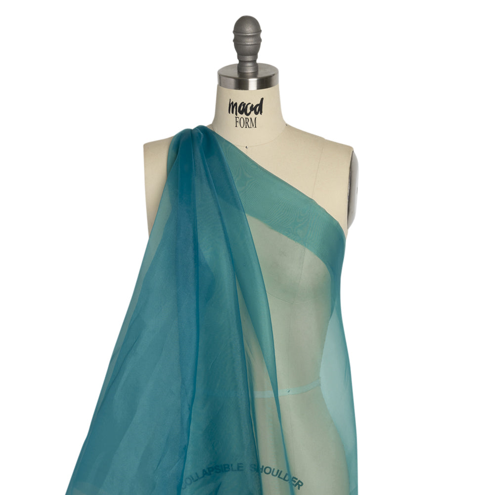 Polyester Organza - Deep Teal - Luscinia Collection by Mood - Drape Polyester Organza - Deep Teal - Luscinia Collection by Mood - Drape