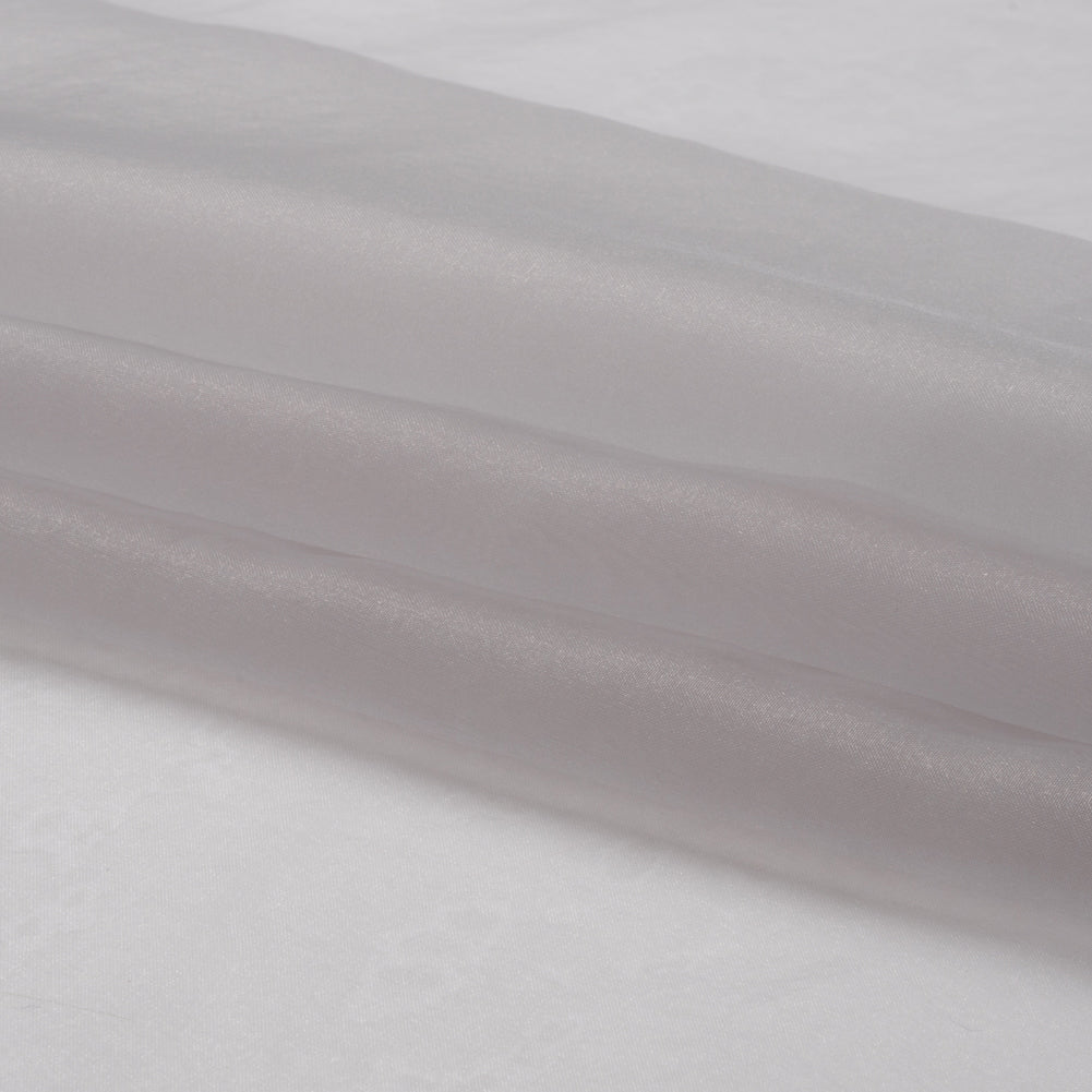 Polyester Organza - Silver - Luscinia Collection by Mood - Folded Polyester Organza - Silver - Luscinia Collection by Mood - Folded