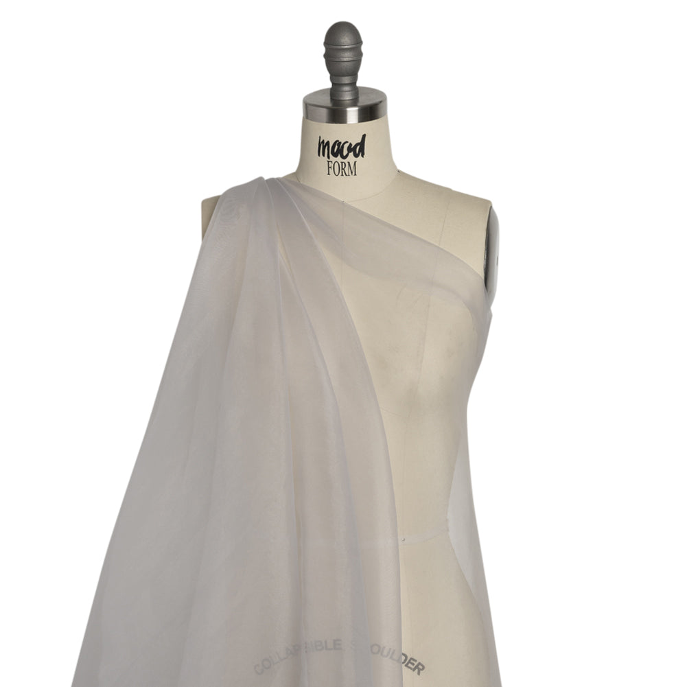 Polyester Organza - Silver - Luscinia Collection by Mood - Drape Polyester Organza - Silver - Luscinia Collection by Mood - Drape