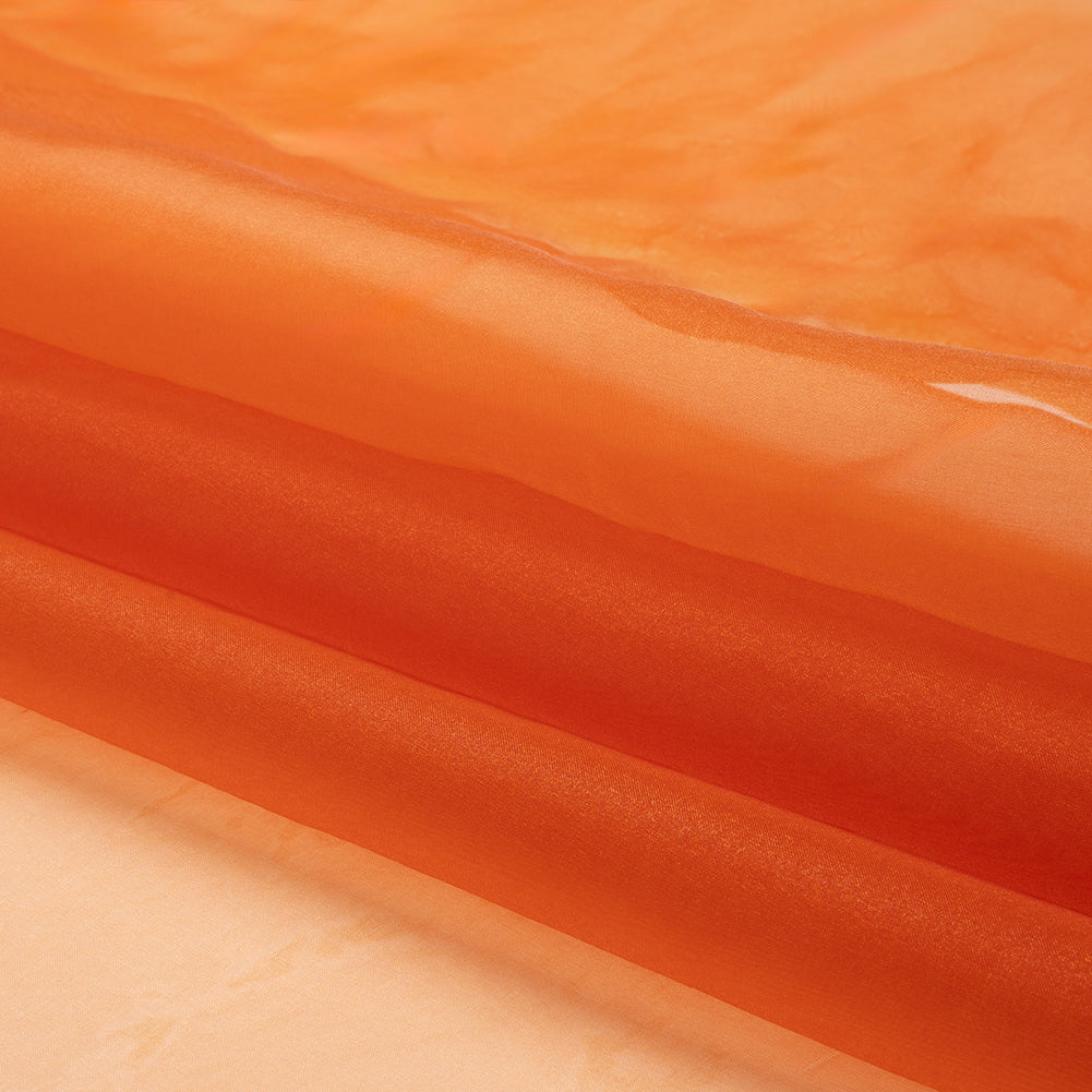 Polyester Organza - Burnt Orange - Luscinia Collection by Mood Polyester Organza - Burnt Orange - Luscinia Collection by Mood
