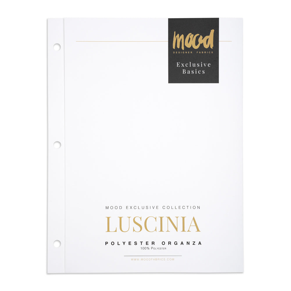 Color Card - Luscinia Premium Polyester Organza Collection - 8.5" x 11", 3-Hole - Detail Color Card - Luscinia Premium Polyester Organza Collection - 8.5" x 11", 3-Hole - Detail