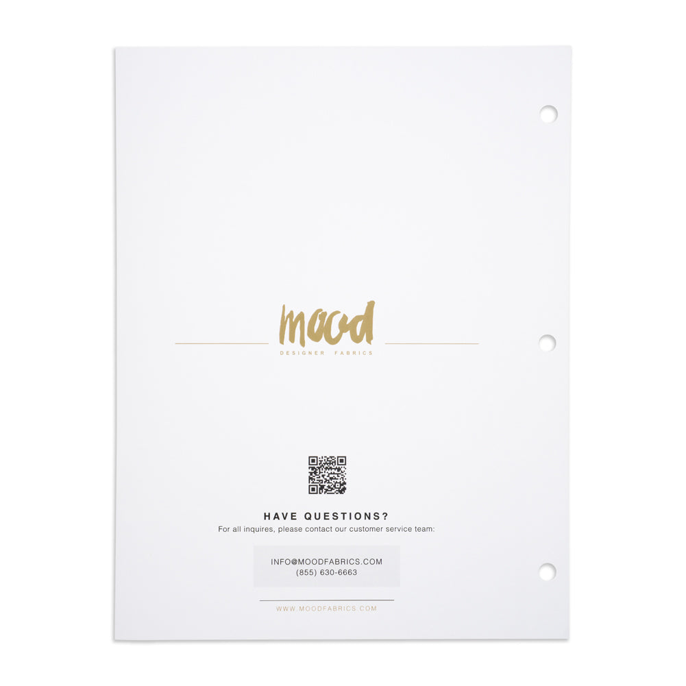 Color Card - Luscinia Premium Polyester Organza Collection - 8.5" x 11", 3-Hole - Drape Color Card - Luscinia Premium Polyester Organza Collection - 8.5" x 11", 3-Hole - Drape