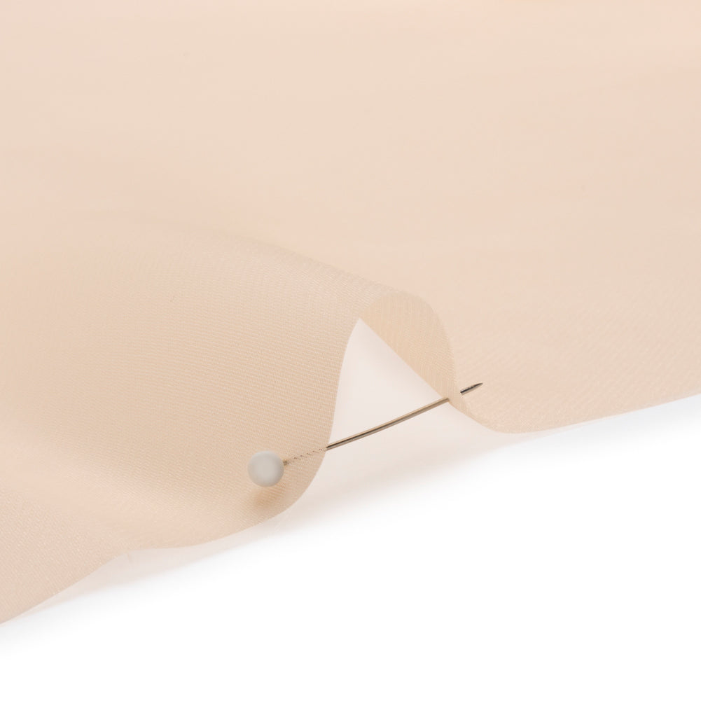 Satin-Faced Polyester Organza - Ecru - Ardea Collection by Mood - Detail Satin-Faced Polyester Organza - Ecru - Ardea Collection by Mood - Detail