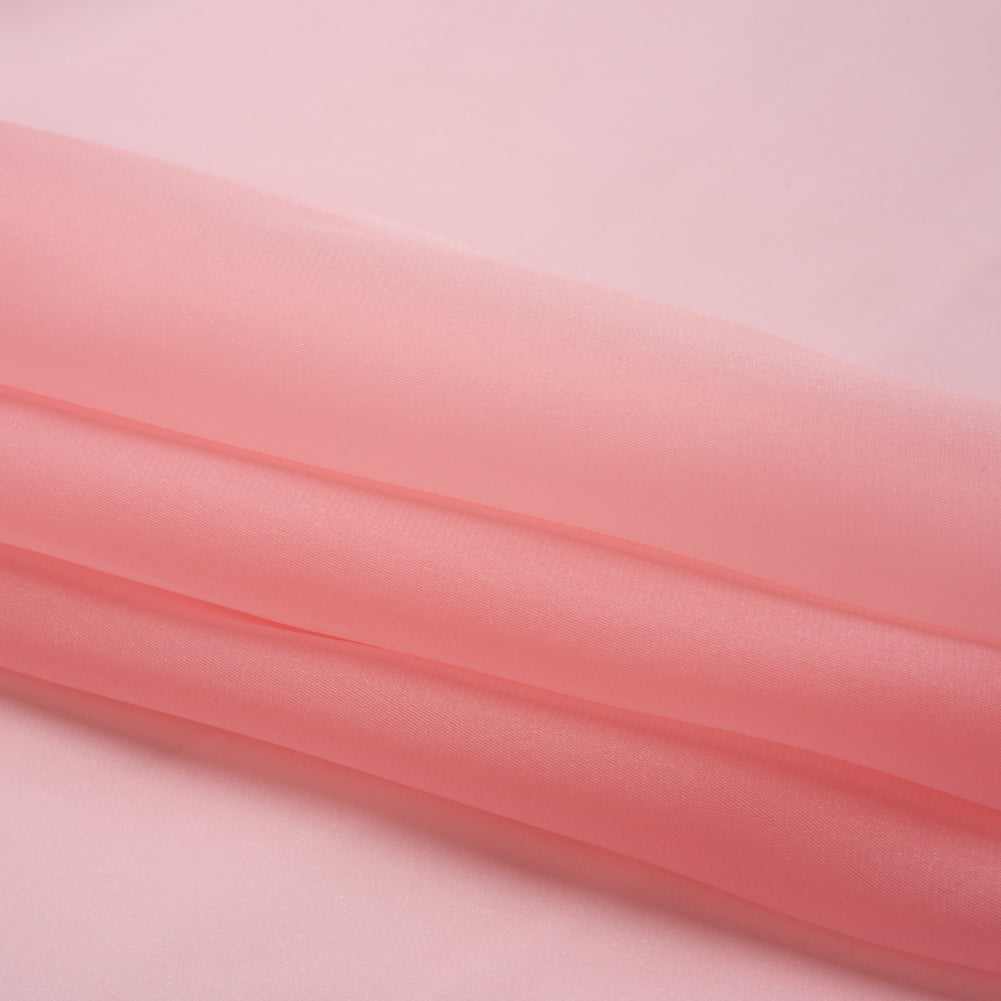 Satin-Faced Polyester Organza - Candy Pink - Ardea Collection by Mood Folded Satin-Faced Polyester Organza - Candy Pink - Ardea Collection by Mood Folded