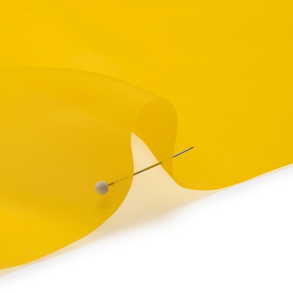 Satin-Faced Polyester Organza - Buttercup Yellow - Ardea Collection by Mood - Detail Satin-Faced Polyester Organza - Buttercup Yellow - Ardea Collection by Mood - Detail