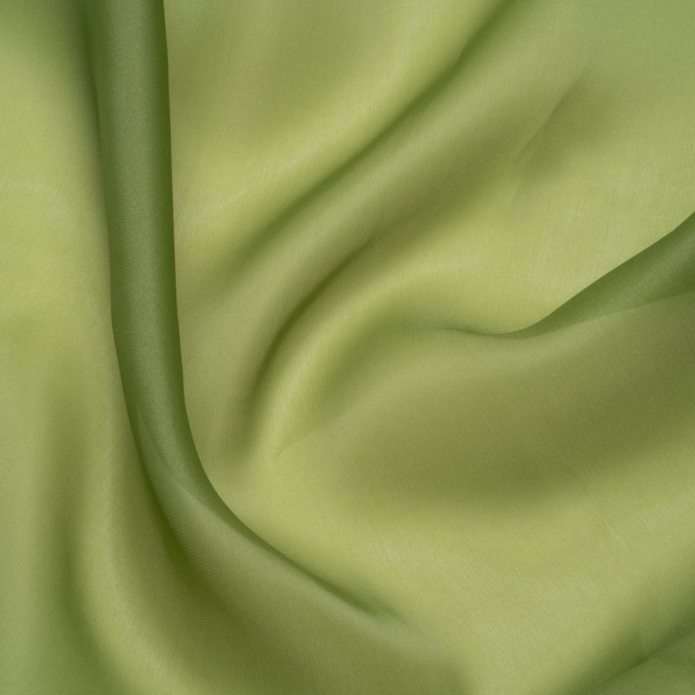 Satin-Faced Polyester Organza - Pesto Green - Ardea Collection by Mood Satin-Faced Polyester Organza - Pesto Green - Ardea Collection by Mood