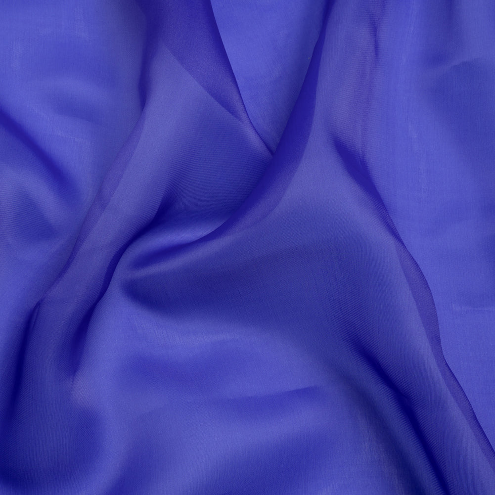 Satin-Faced Polyester Organza - Mazarine Blue - Ardea Collection by Mood Satin-Faced Polyester Organza - Mazarine Blue - Ardea Collection by Mood