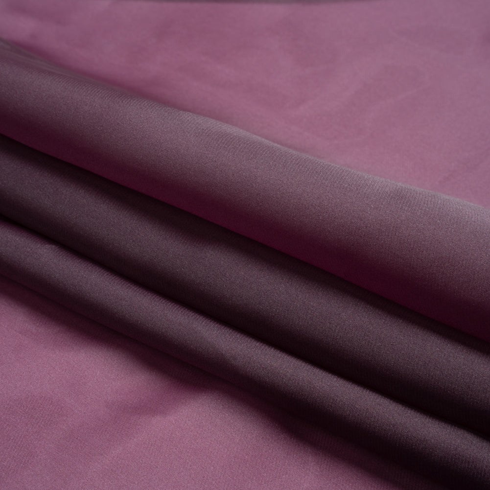 Satin-Faced Polyester Organza - Eggplant - Ardea Collection by Mood - Folded Satin-Faced Polyester Organza - Eggplant - Ardea Collection by Mood - Folded