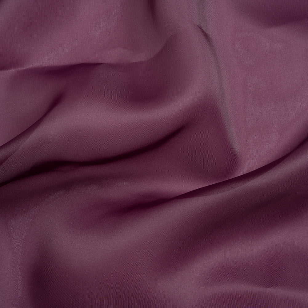 Satin-Faced Polyester Organza - Eggplant - Ardea Collection by Mood Satin-Faced Polyester Organza - Eggplant - Ardea Collection by Mood