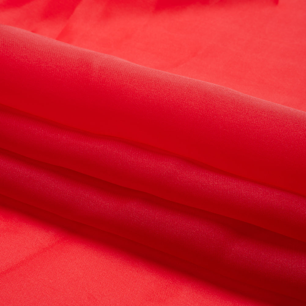 Satin-Faced Polyester Organza - Red - Ardea Collection by Mood Satin-Faced Polyester Organza - Red - Ardea Collection by Mood