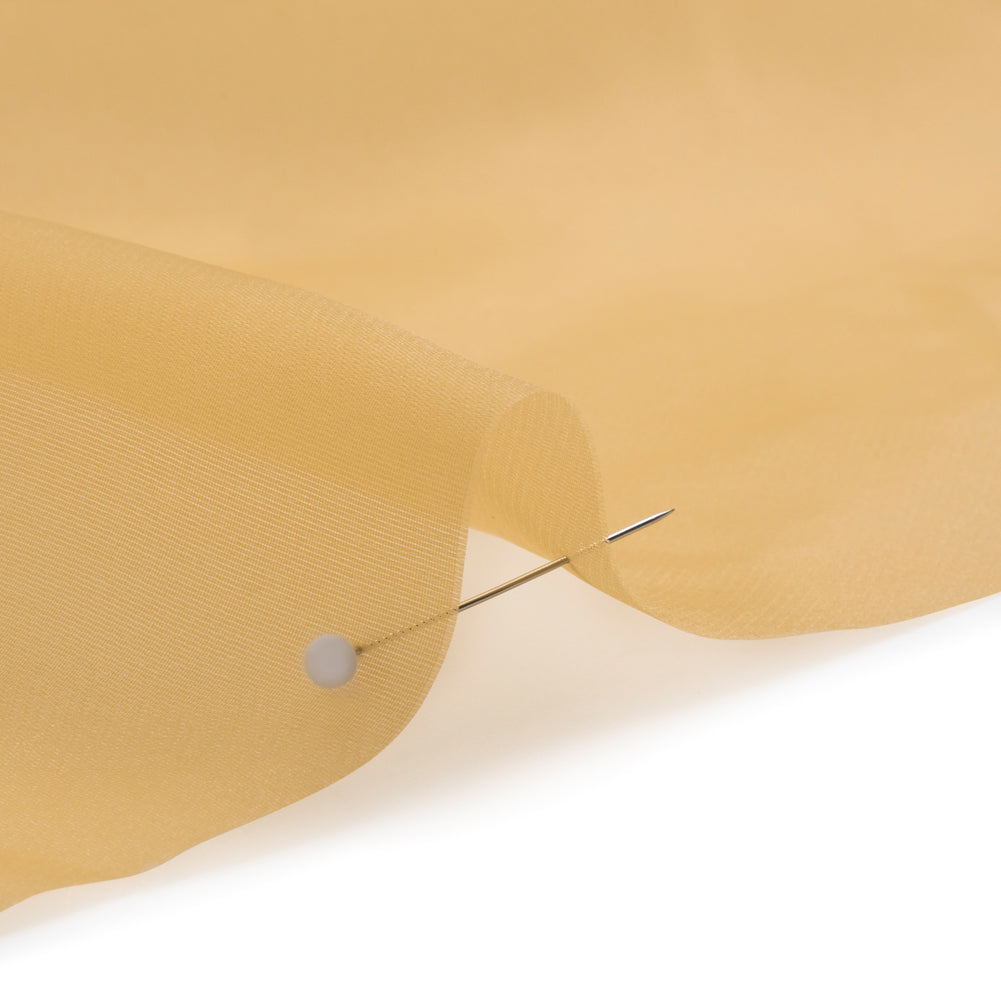 Satin-Faced Polyester Organza - Gold - Ardea Collection by Mood Satin-Faced Polyester Organza - Gold - Ardea Collection by Mood