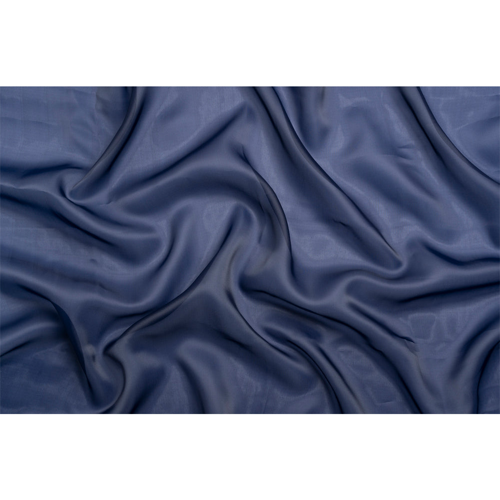 Satin-Faced Polyester Organza - Navy - Ardea Collection by Mood - Full Satin-Faced Polyester Organza - Navy - Ardea Collection by Mood - Full