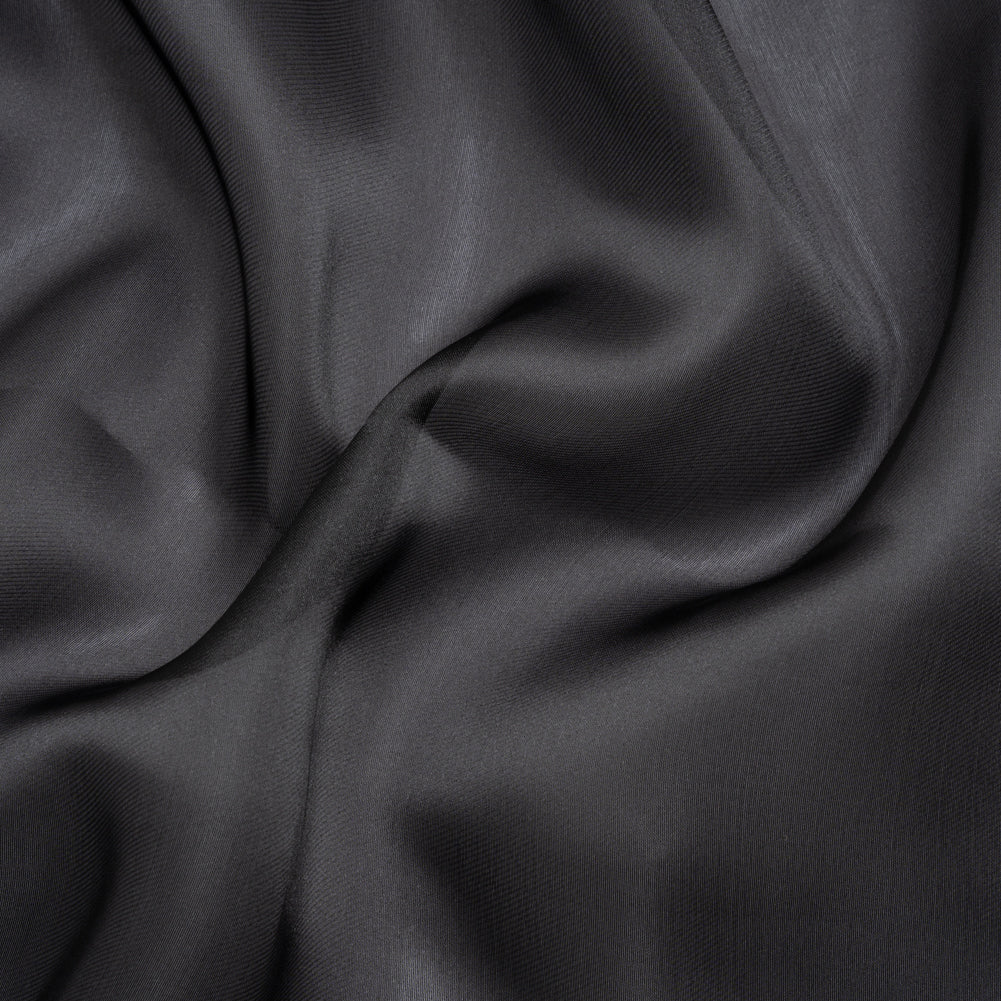 Satin-Faced Polyester Organza - Black - Ardea Collection by Mood Satin-Faced Polyester Organza - Black - Ardea Collection by Mood