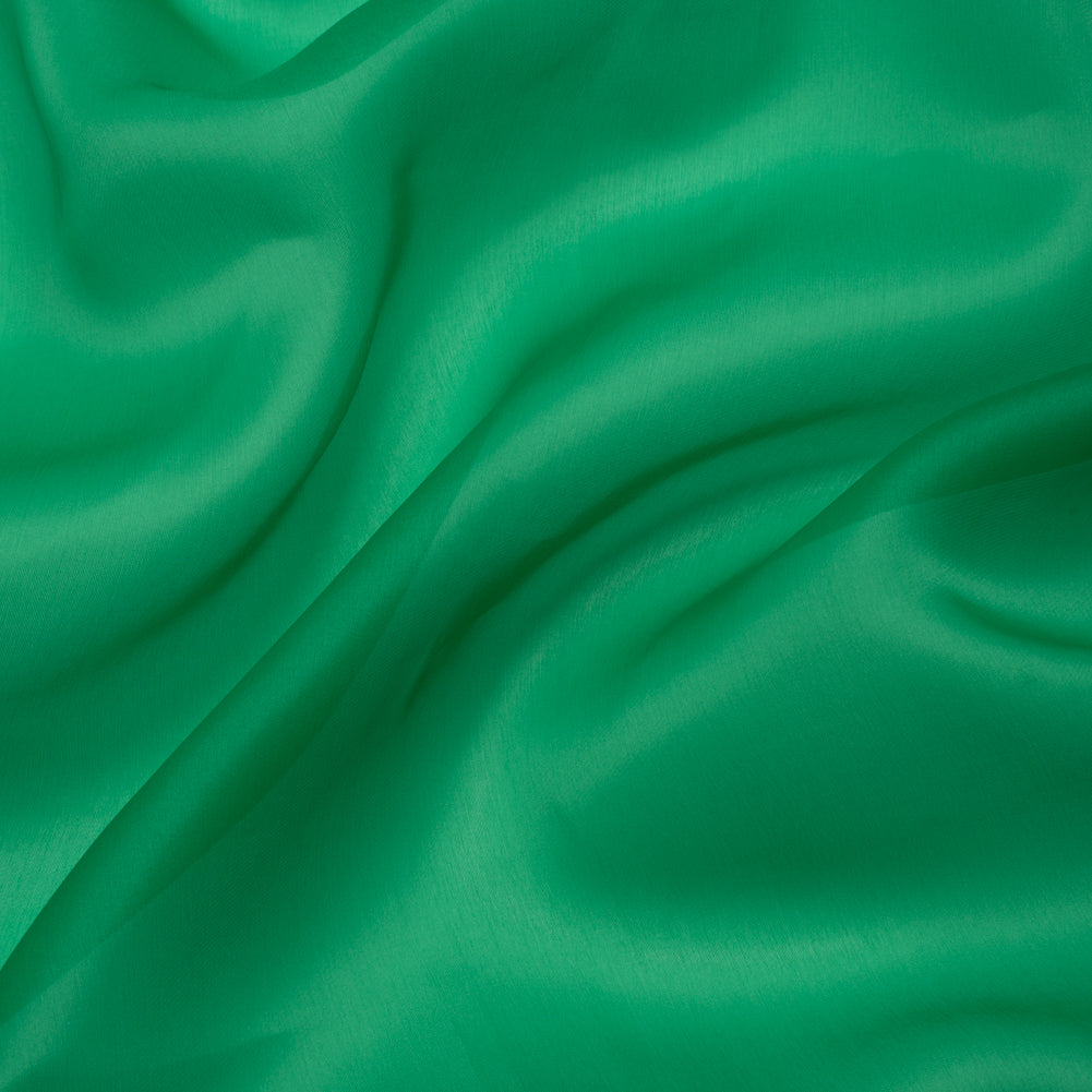 Satin-Faced Polyester Organza - Kelly Green - Ardea Collection by Mood - Image 2 of 8 Satin-Faced Polyester Organza - Kelly Green - Ardea Collection by Mood - Image 2 of 8