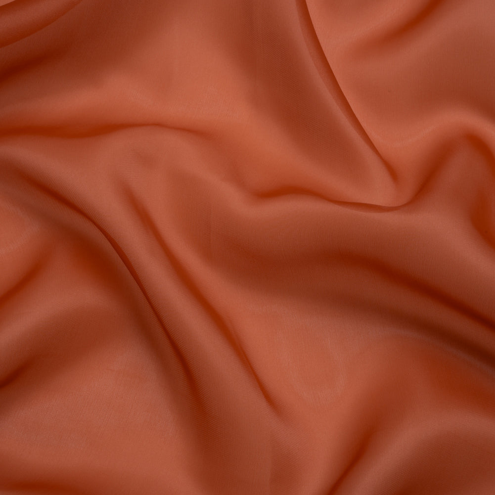 Satin-Faced Polyester Organza - Sienna - Ardea Collection by Mood Satin-Faced Polyester Organza - Sienna - Ardea Collection by Mood