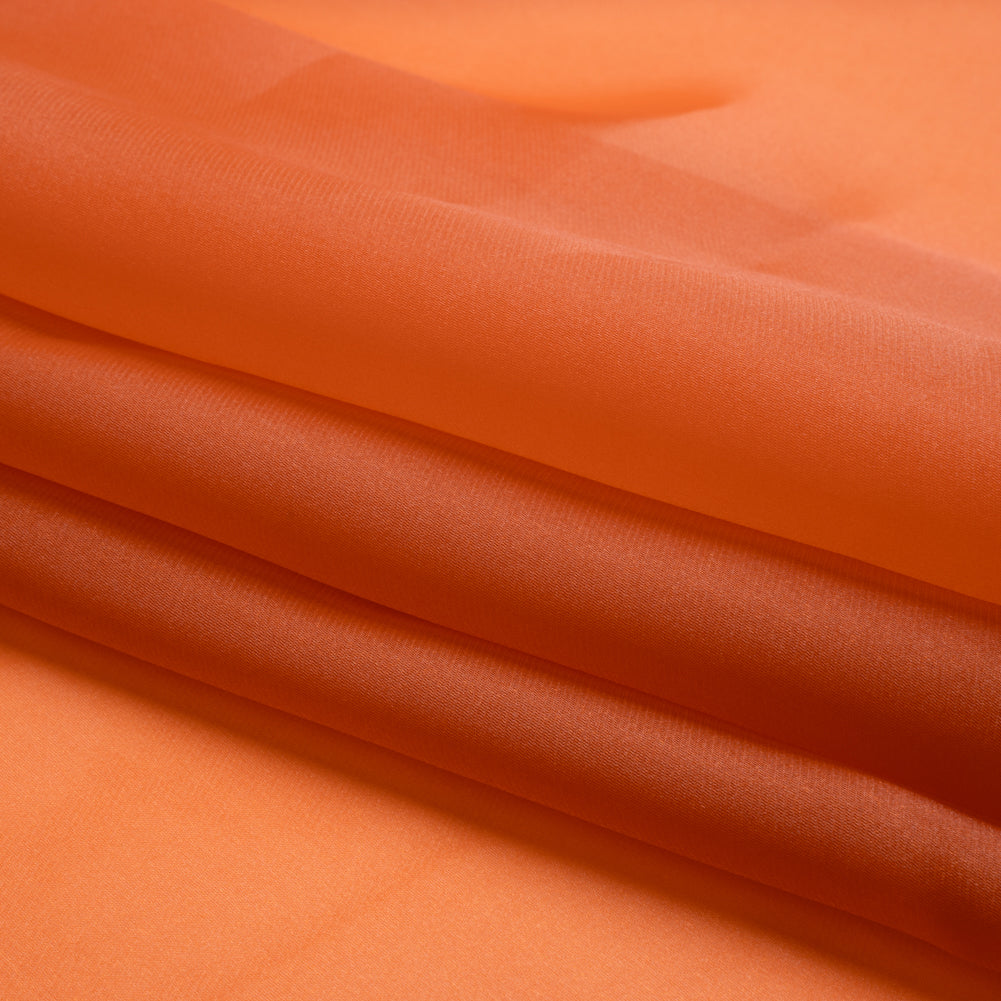 Satin-Faced Polyester Organza - Burnt Orange - Ardea Collection by Mood Satin-Faced Polyester Organza - Burnt Orange - Ardea Collection by Mood