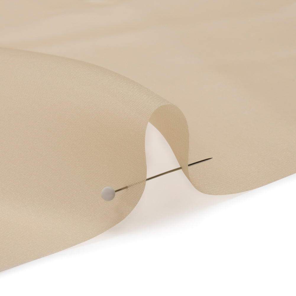 Satin-Faced Polyester Organza - Cashmere - Ardea Collection by Mood Satin-Faced Polyester Organza - Cashmere - Ardea Collection by Mood