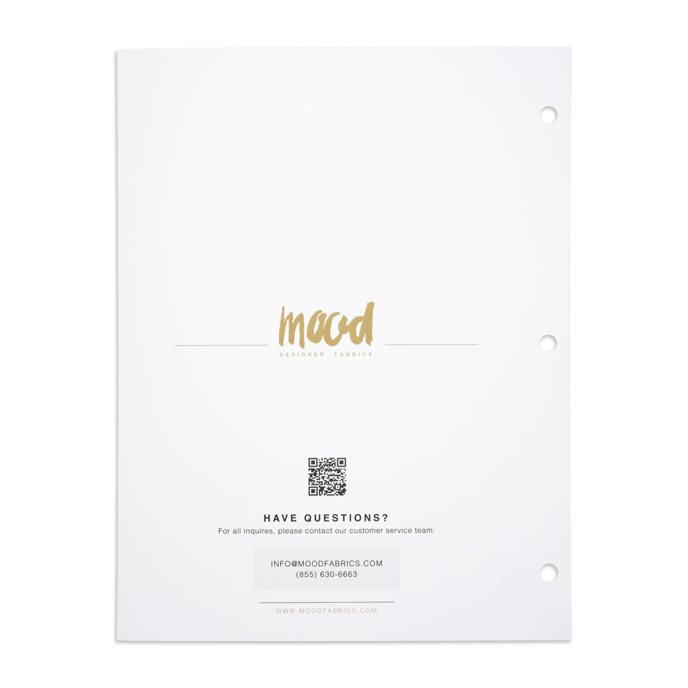 Color Card - Ardea Satin-Faced Organza Collection - 8.5" x 11", 3-Hole - Drape Color Card - Ardea Satin-Faced Organza Collection - 8.5" x 11", 3-Hole - Drape