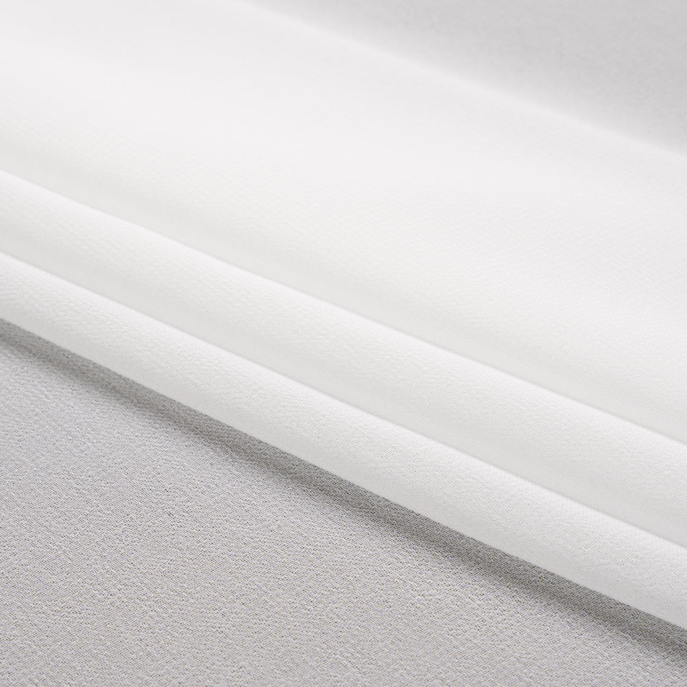 Polyester High-Multi Chiffon - Bright White - Netta Collection by Mood