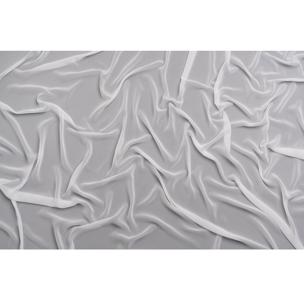 Polyester High-Multi Chiffon - Bright White - Netta Collection by Mood