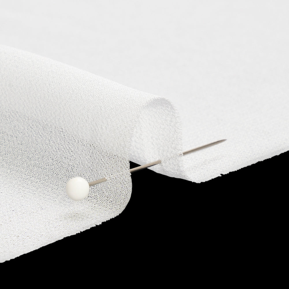 Polyester High-Multi Chiffon - Bright White - Netta Collection by Mood