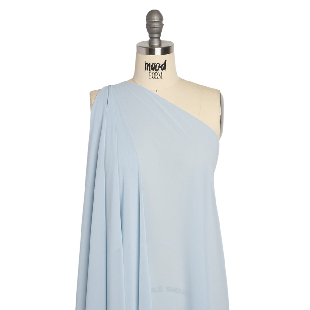 Polyester High-Multi Chiffon - Baby Blue - Netta Collection by Mood Polyester High-Multi Chiffon - Baby Blue - Netta Collection by Mood