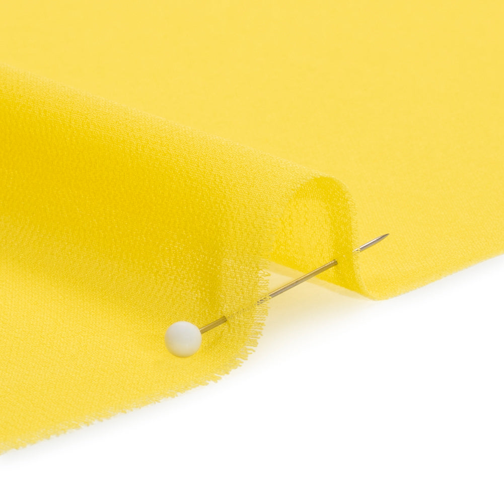 Polyester High-Multi Chiffon - Buttercup Yellow - Netta Collection by Mood - Detail Polyester High-Multi Chiffon - Buttercup Yellow - Netta Collection by Mood - Detail