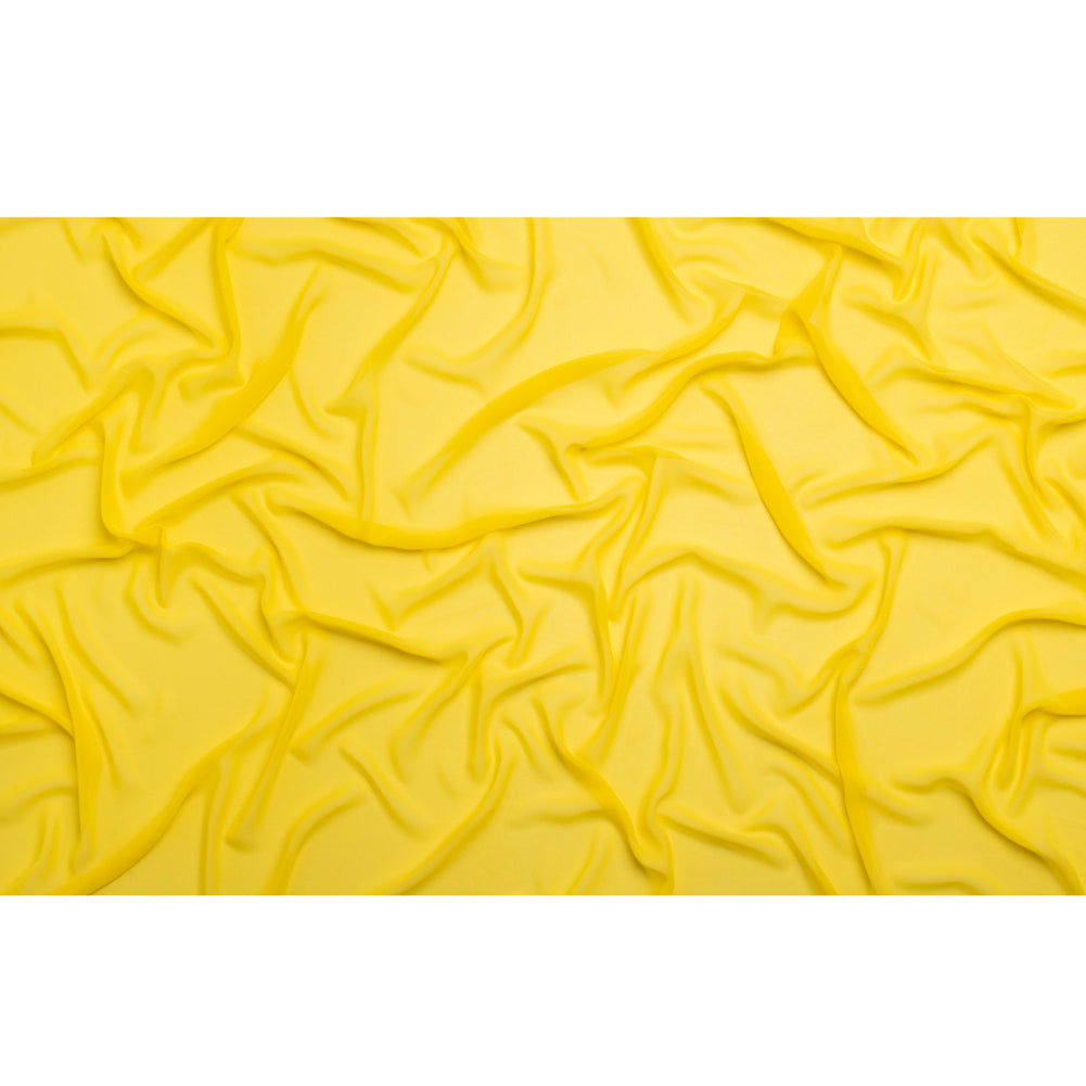 Polyester High-Multi Chiffon - Buttercup Yellow - Netta Collection by Mood - Full Polyester High-Multi Chiffon - Buttercup Yellow - Netta Collection by Mood - Full