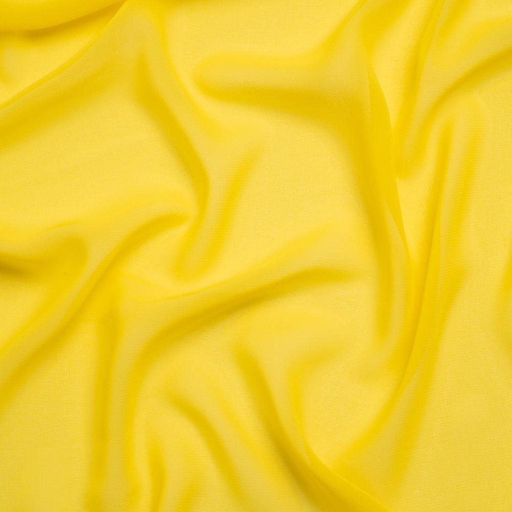 Polyester High-Multi Chiffon - Buttercup Yellow - Netta Collection by Mood Polyester High-Multi Chiffon - Buttercup Yellow - Netta Collection by Mood