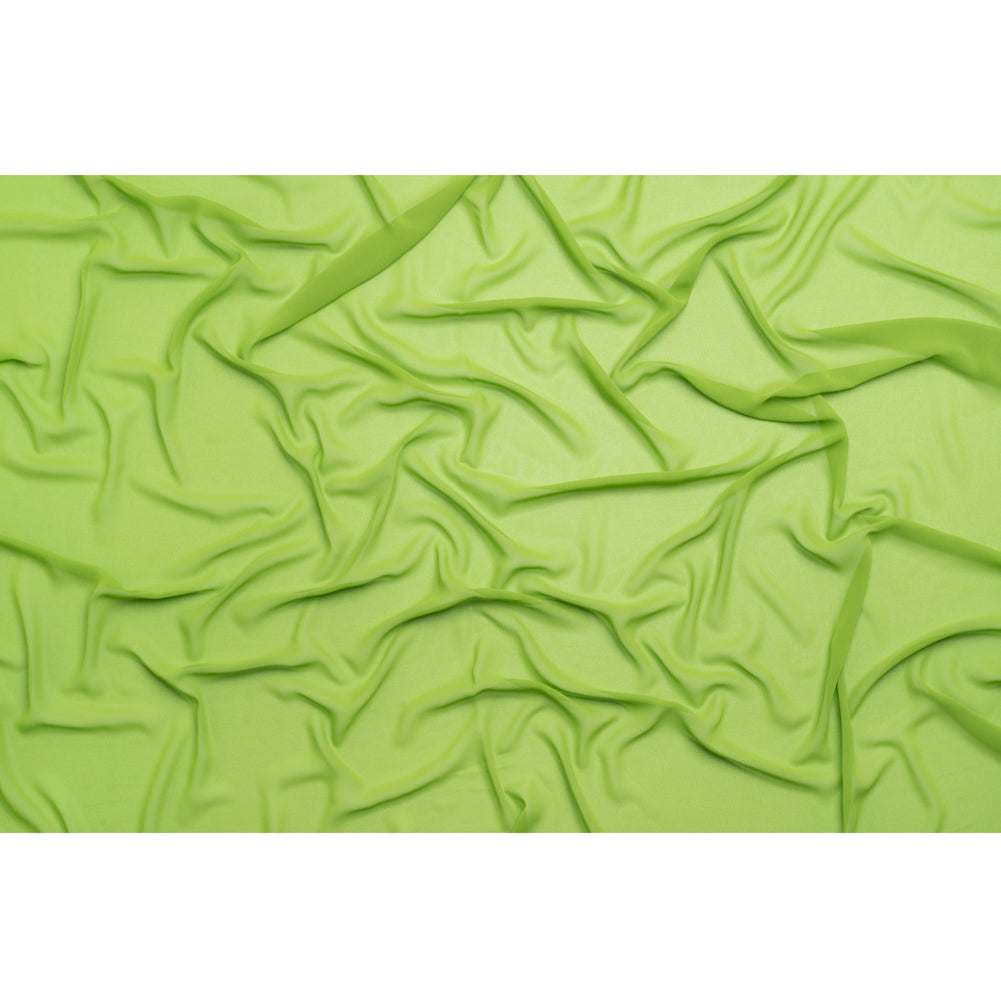 Polyester High-Multi Chiffon - Peridot Green - Netta Collection by Mood Polyester High-Multi Chiffon - Peridot Green - Netta Collection by Mood