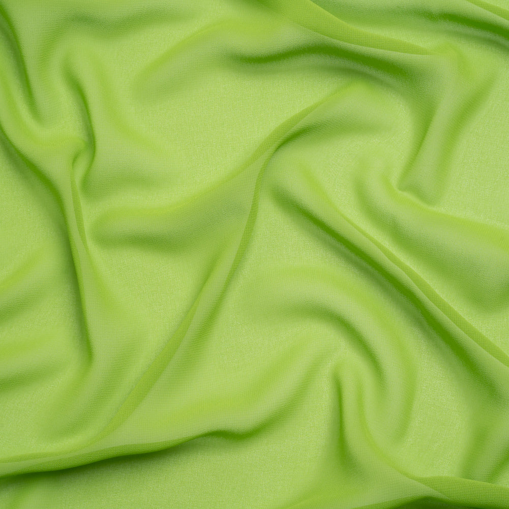 Polyester High-Multi Chiffon - Peridot Green - Netta Collection by Mood Polyester High-Multi Chiffon - Peridot Green - Netta Collection by Mood