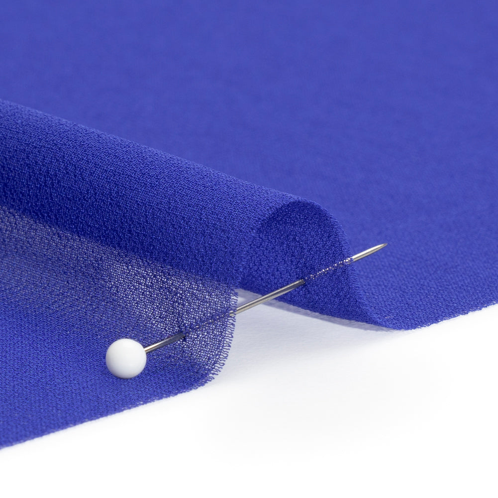 Polyester High-Multi Chiffon - Mazarine Blue - Netta Collection by Mood Polyester High-Multi Chiffon - Mazarine Blue - Netta Collection by Mood