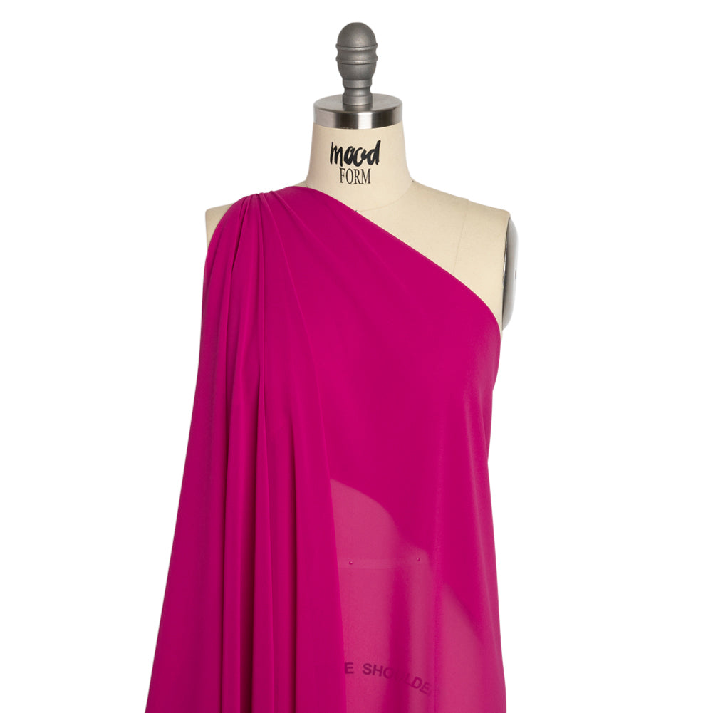 Polyester High-Multi Chiffon - Magenta Haze - Netta Collection by Mood Polyester High-Multi Chiffon - Magenta Haze - Netta Collection by Mood