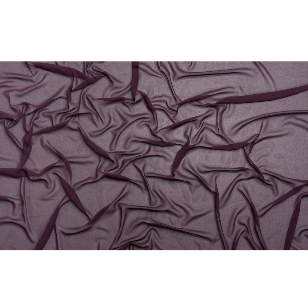 Polyester High-Multi Chiffon - Eggplant - Netta Collection by Mood - Full Polyester High-Multi Chiffon - Eggplant - Netta Collection by Mood - Full