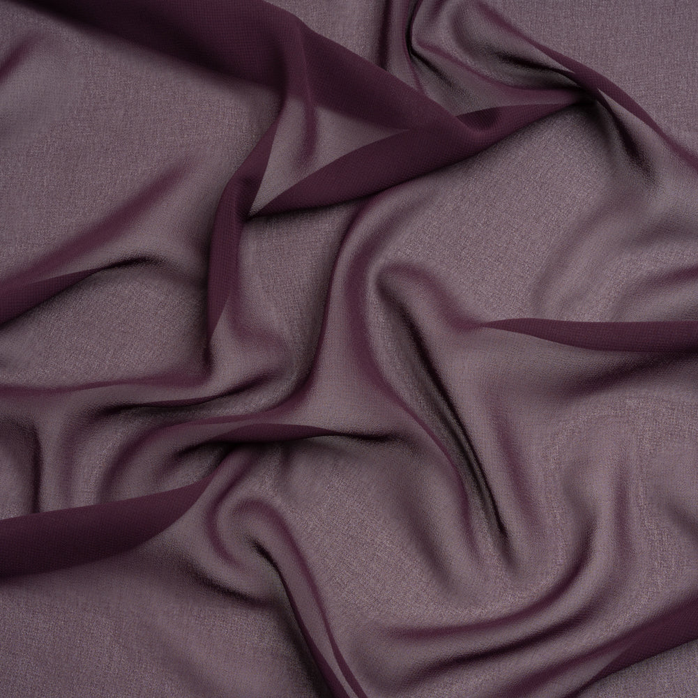 Polyester High-Multi Chiffon - Eggplant - Netta Collection by Mood Polyester High-Multi Chiffon - Eggplant - Netta Collection by Mood
