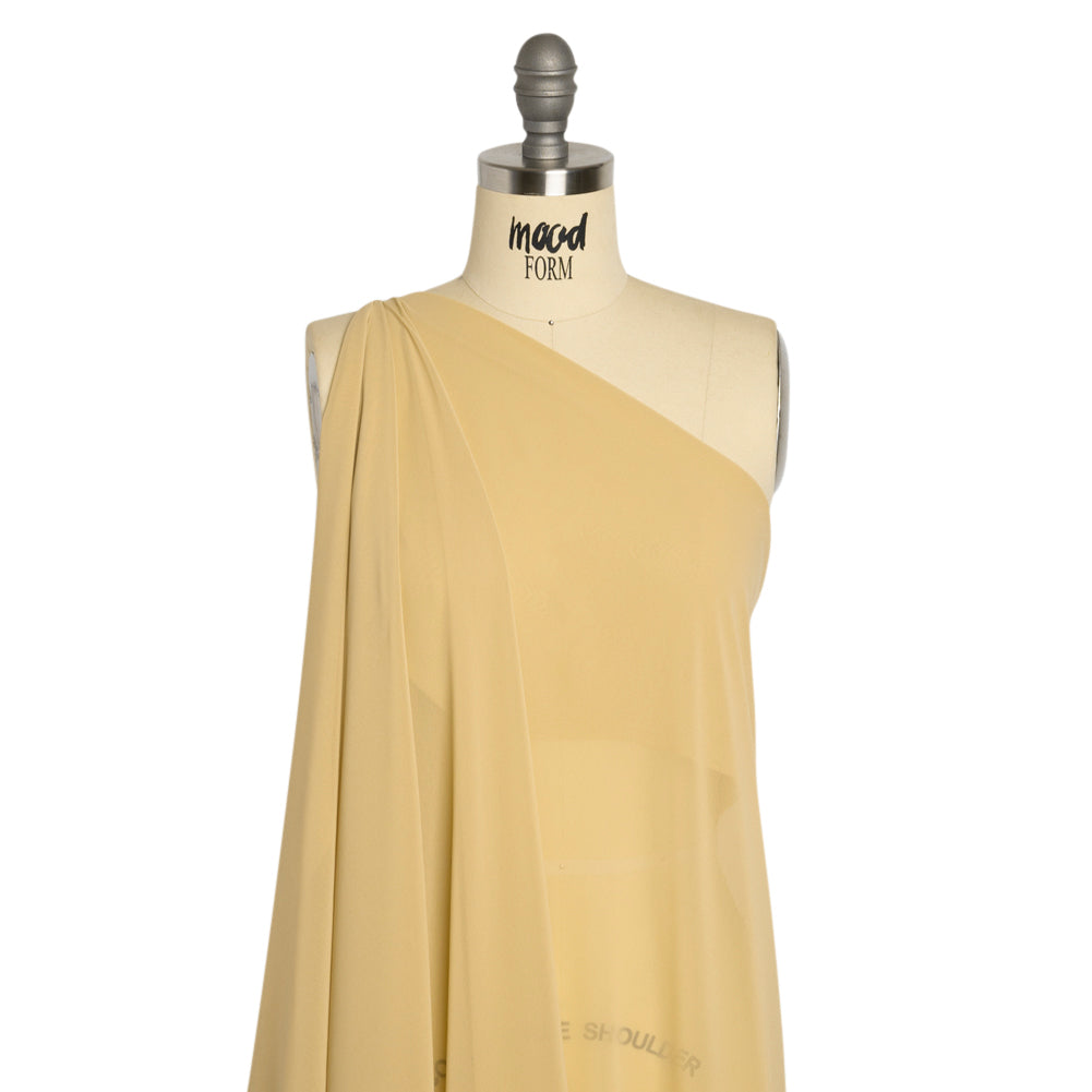 Polyester High-Multi Chiffon - Gold - Netta Collection by Mood - Drape Polyester High-Multi Chiffon - Gold - Netta Collection by Mood - Drape