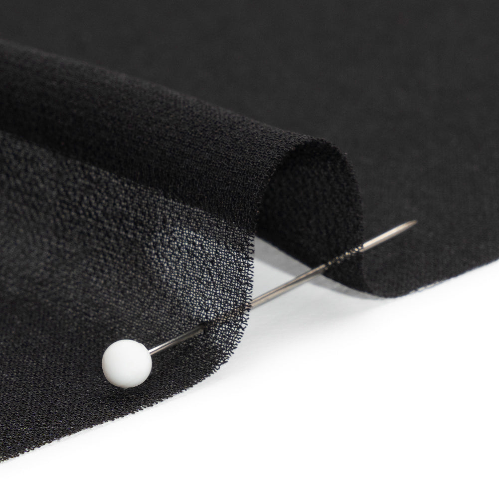 Polyester High-Multi Chiffon - Black - Netta Collection by Mood Polyester High-Multi Chiffon - Black - Netta Collection by Mood