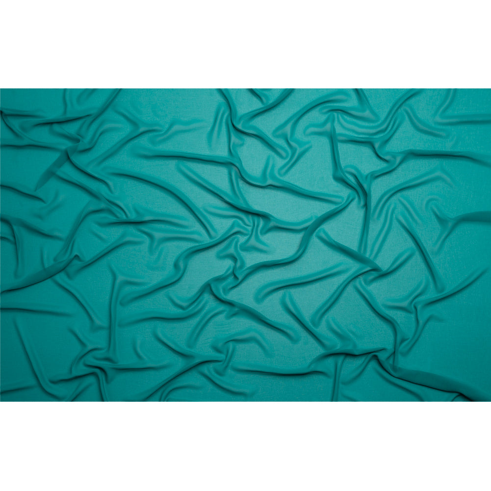 Polyester High-Multi Chiffon - Deep Teal - Netta Collection by Mood - Full Polyester High-Multi Chiffon - Deep Teal - Netta Collection by Mood - Full