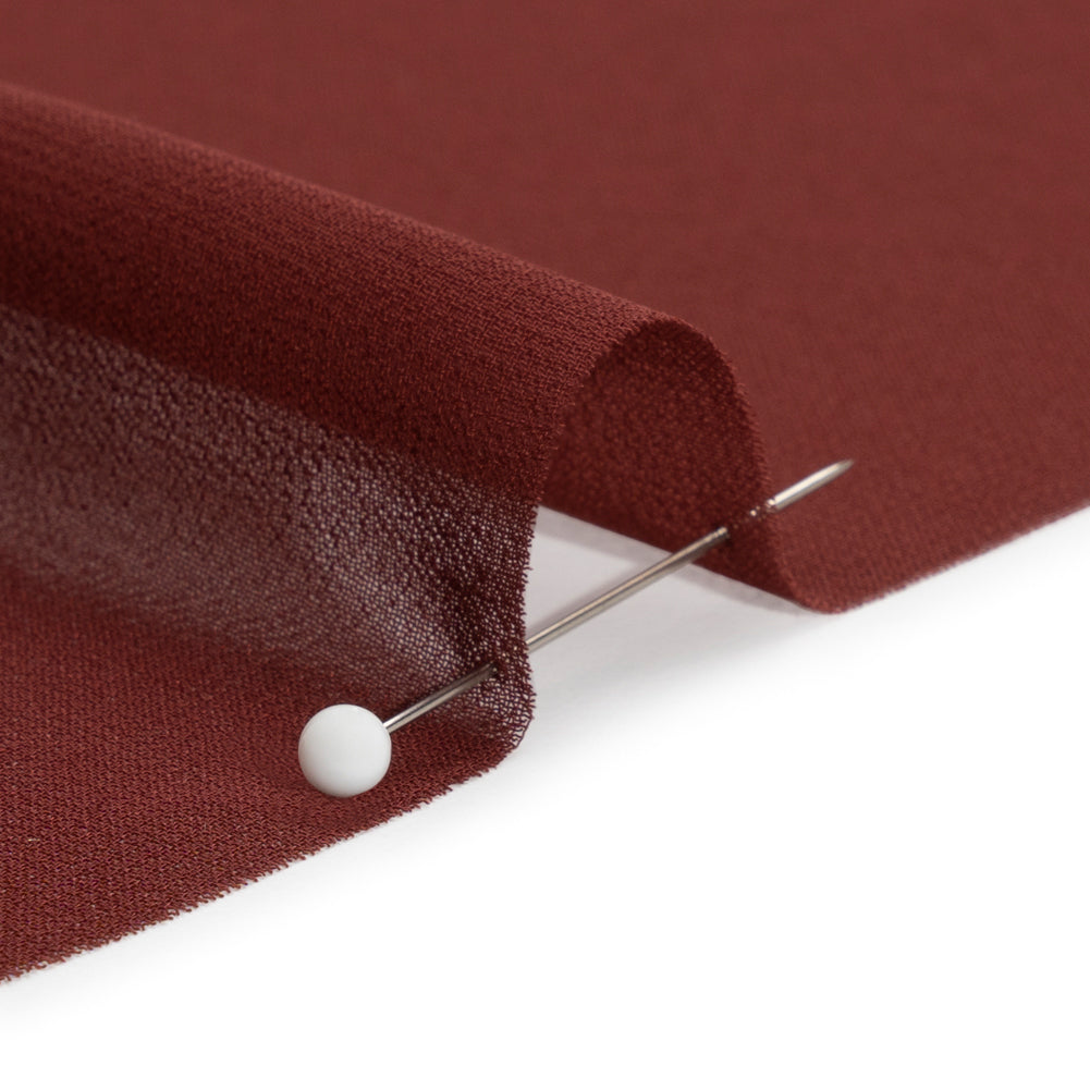 Polyester High-Multi Chiffon - Burgundy - Netta Collection by Mood Polyester High-Multi Chiffon - Burgundy - Netta Collection by Mood