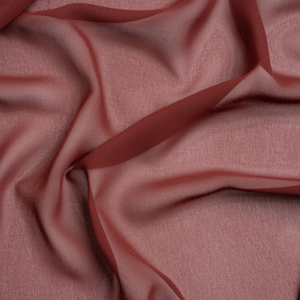 Polyester High-Multi Chiffon - Burgundy - Netta Collection by Mood Polyester High-Multi Chiffon - Burgundy - Netta Collection by Mood